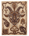 【INDIGOFERA】INDIGOFERA x Björn Atldax Wool Blanket, Baphomet