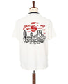 【Indigofera】Blake T-Shirt, Cocatoo White 棉麻美式圖Tee鸚鵡白