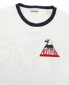 【Indigofera】Blake T-Shirt, Cocatoo White 棉麻美式圖Tee鸚鵡白