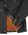 【Indigofera】 Copeland Shirt Black Leather Teacore
