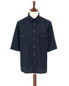【Indigofera】Delray Shirt Cotton Navy Black Check