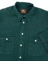 【Indigofera】Delray Shirt Linen Canvas Petrol