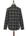 【Indigofera】Dollard Shirt Herringbone Check Navy Beige