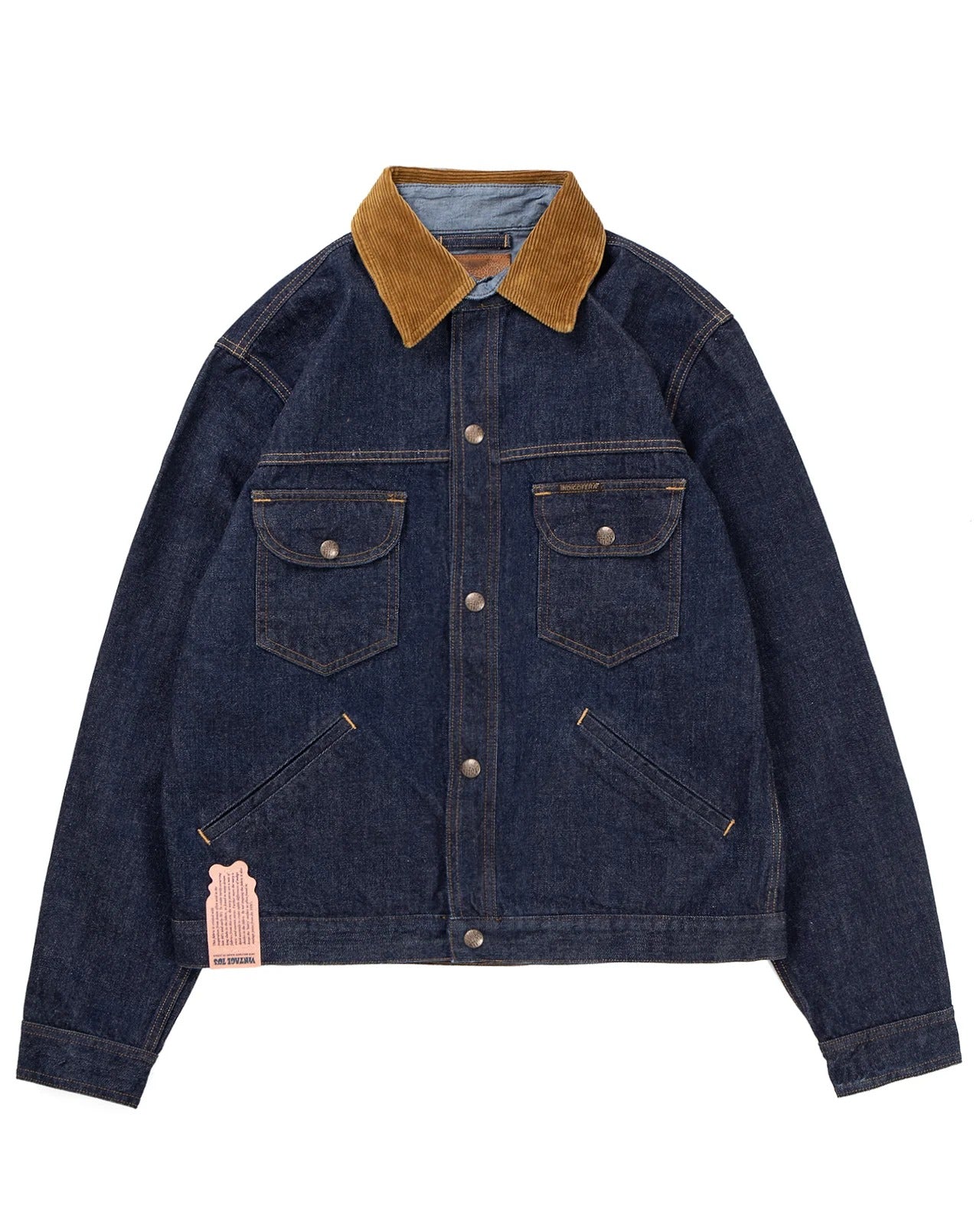 Indigofera】Fargo Quarter Jacket Vintage 70s Denim Soaked – Blue