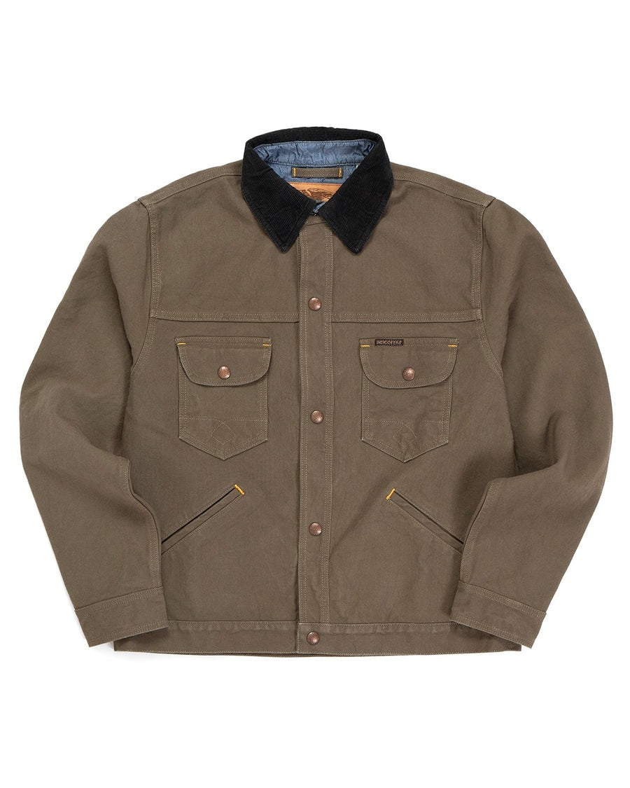 Indigofera】Fargo Quarter Jacket, Smithson Canvas, Dark Olive