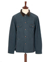 Indigofera Fargo Trucker Jacket, Smithson Canvas, Petrol 