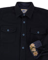 【Indigofera】Iconic Shirt Wool Dark Navy 