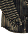 Indigofera McAllen Shirt Twill Stripe Black Beige Grey details