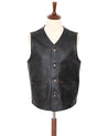 【Indigofera】 Monroe Leather Vest Black Tea Core 黑茶芯牛皮背心