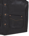 【Indigofera】 Monroe Leather Vest Black Tea Core 黑茶芯牛皮背心