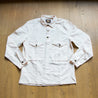 Indigofera Terrence Cotton & Linen Pullover Shirt Cocatoo front