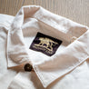 Indigofera Terrence Cotton & Linen Pullover Shirt Cocatoo pocket neck