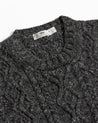【Inis Meáin】100% Cashmere Aran Sweater Charcoal Fleck 碳黑純喀什米爾阿蘭毛衣
