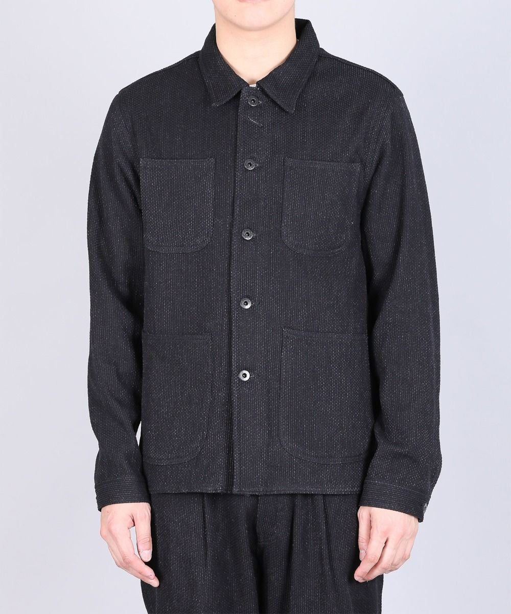 【Japan Blue Jeans】11oz Black Sashiko Coverall Jacket 