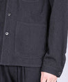 【Japan Blue Jeans】Sashiko Black Coverall Jacket 黑染刺子工裝夾克