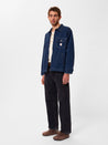 【Nudie Jeans】Jimmy Utility Denim Zip Jacket Blue 美式復古藍工作丹寧拉鍊夾克