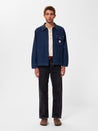 【Nudie Jeans】Jimmy Utility Denim Zip Jacket Blue 美式復古藍工作丹寧拉鍊夾克