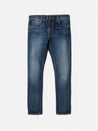 【Nudie Jeans】Lean Dean Troubled Sea 海水藍刷色修身小直筒牛仔褲