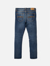 【Nudie Jeans】Lean Dean Troubled Sea 海水藍刷色修身小直筒牛仔褲