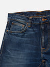 【Nudie Jeans】Lean Dean Troubled Sea 海水藍刷色修身小直筒牛仔褲