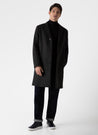 【Sunspel】Supima Long Sleeve Roll Neck T‑shirt Black 