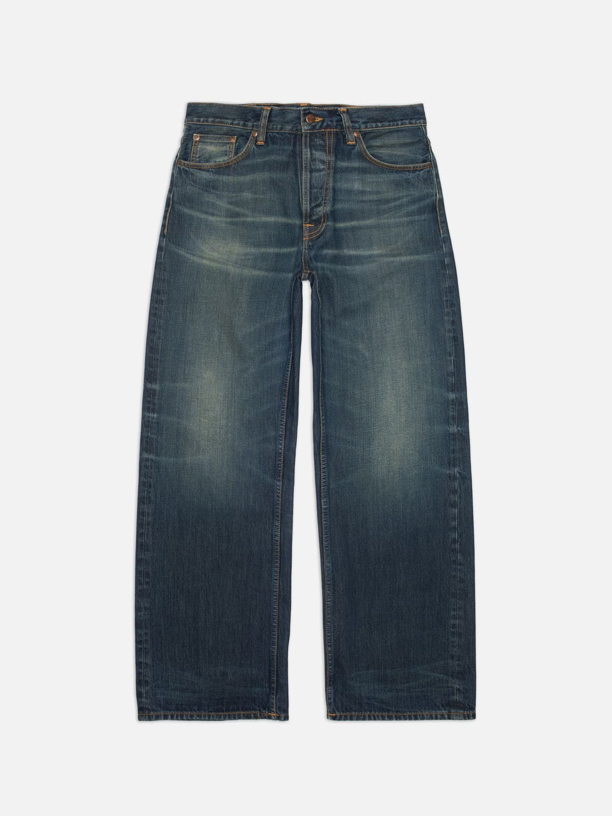 Nudie Jeans】Loud Larry Dirt Wash – Blue Beach Denim