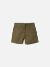 【Nudie Jeans】Luke Worker Shorts Twill Green／有機棉 斜紋布 中性 工裝短褲