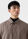 【Sunspel】Showerproof Cotton Mac Dark Stone 深石色防潑水棉質英倫簡約風衣