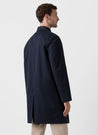 【Sunspel】Showerproof Cotton Mac Navy 深海藍防潑水棉質英倫簡約風衣