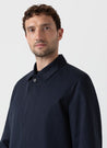 【Sunspel】Showerproof Cotton Mac Navy 深海藍防潑水棉質英倫簡約風衣