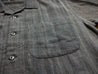 【INDI+ASH】Lake Camp Shirt Iron/indigo 手染手織復古開領短袖襯衫鐵黑靛藍染