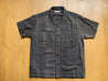【INDI+ASH】Lake Camp Shirt Iron/indigo 手染手織復古開領短袖襯衫鐵黑靛藍染