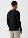 【Sunspel】Extra Fine Merino Crew Neck Jumper Charcoal Melange 炭灰色極細美麗諾羊毛圓領毛衣