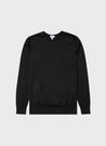 【Sunspel】Extra Fine Merino Crew Neck Jumper Charcoal Melange 炭灰色極細美麗諾羊毛圓領毛衣