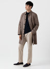 【Sunspel】Extra Fine Merino Crew Neck Jumper Light Navy 海藍色極細美麗諾羊毛圓領毛衣