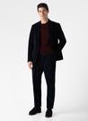 【Sunspel】Extra Fine Merino Crew Neck Jumper Maroon 