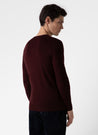 【Sunspel】Extra Fine Merino Crew Neck Jumper Maroon 