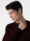 【Sunspel】Extra Fine Merino Crew Neck Jumper Maroon 