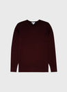 【Sunspel】Extra Fine Merino Crew Neck Jumper Maroon 