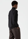 【Sunspel】Extra Fine Merino Roll Neck Charcoal Melange 