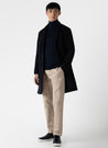 【Sunspel】Extra Fine Merino Roll Neck Light Navy