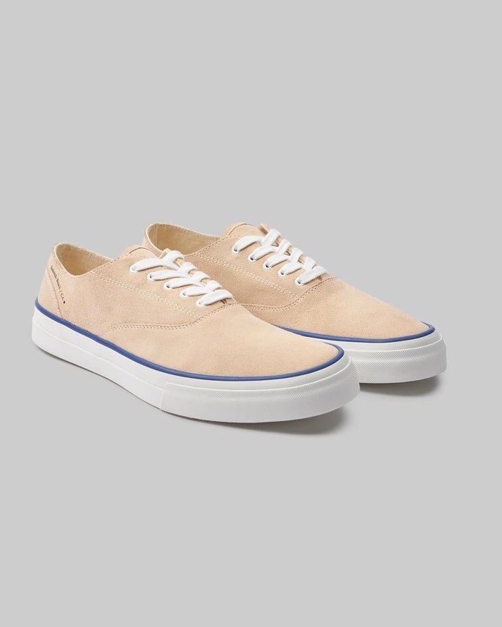【Mr. Fliks】Suede Off White Deck Shoes 麂皮米白低筒休閒鞋