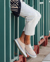 【Mr. Fliks】Suede Off White Deck Shoes