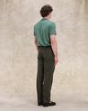 【Fortela】Maine Reversed Cotton Canvas Trousers Green