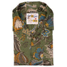 【Naked & Famous】Aloha Shirt Vintage Pique Green 花卉立體緹花布短袖襯衫