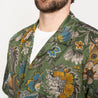 【Naked & Famous】Aloha Shirt Vintage Pique Green 花卉立體緹花布短袖襯衫