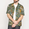 【Naked & Famous】Aloha Shirt Vintage Pique Green 花卉立體緹花布短袖襯衫