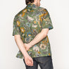 【Naked & Famous】Aloha Shirt Vintage Pique Green 花卉立體緹花布短袖襯衫