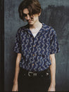 【Nudie Jeans】Arvid Ikat Shirt Blueberry