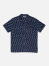 【Nudie Jeans】Arvid Ikat Shirt Blueberry